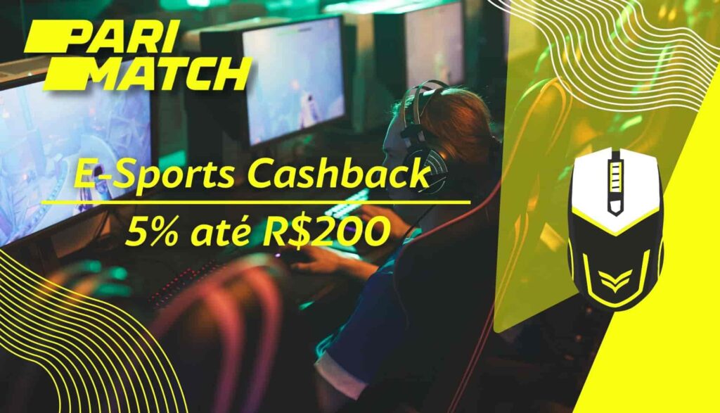 cashback para apostas de e-sports na plataforma Parimatch Brasil