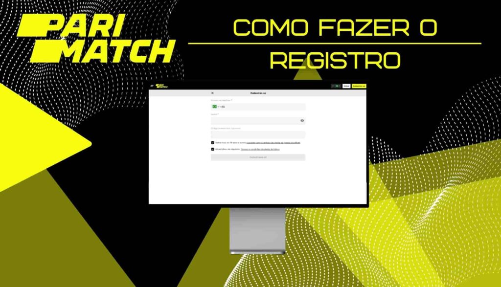 instruções para se cadastrar no site de apostas Parimatch Brasil